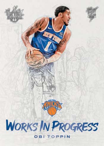 2020-21 Panini Court Kings Basketball Works in Progress Obi Toppin
