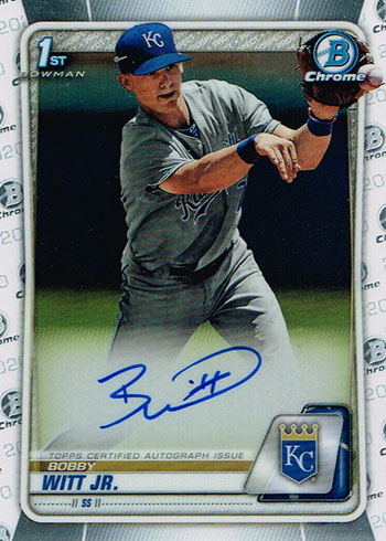 2020 Bowman Chrome Autographs Bobby Witt Jr.