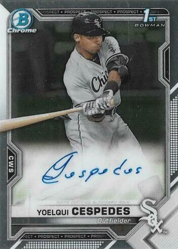 2021 Bowman Chrome Autographs Yoelqui Cespedes