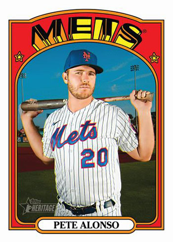2021 Topps Heritage Baseball Pete Alonso